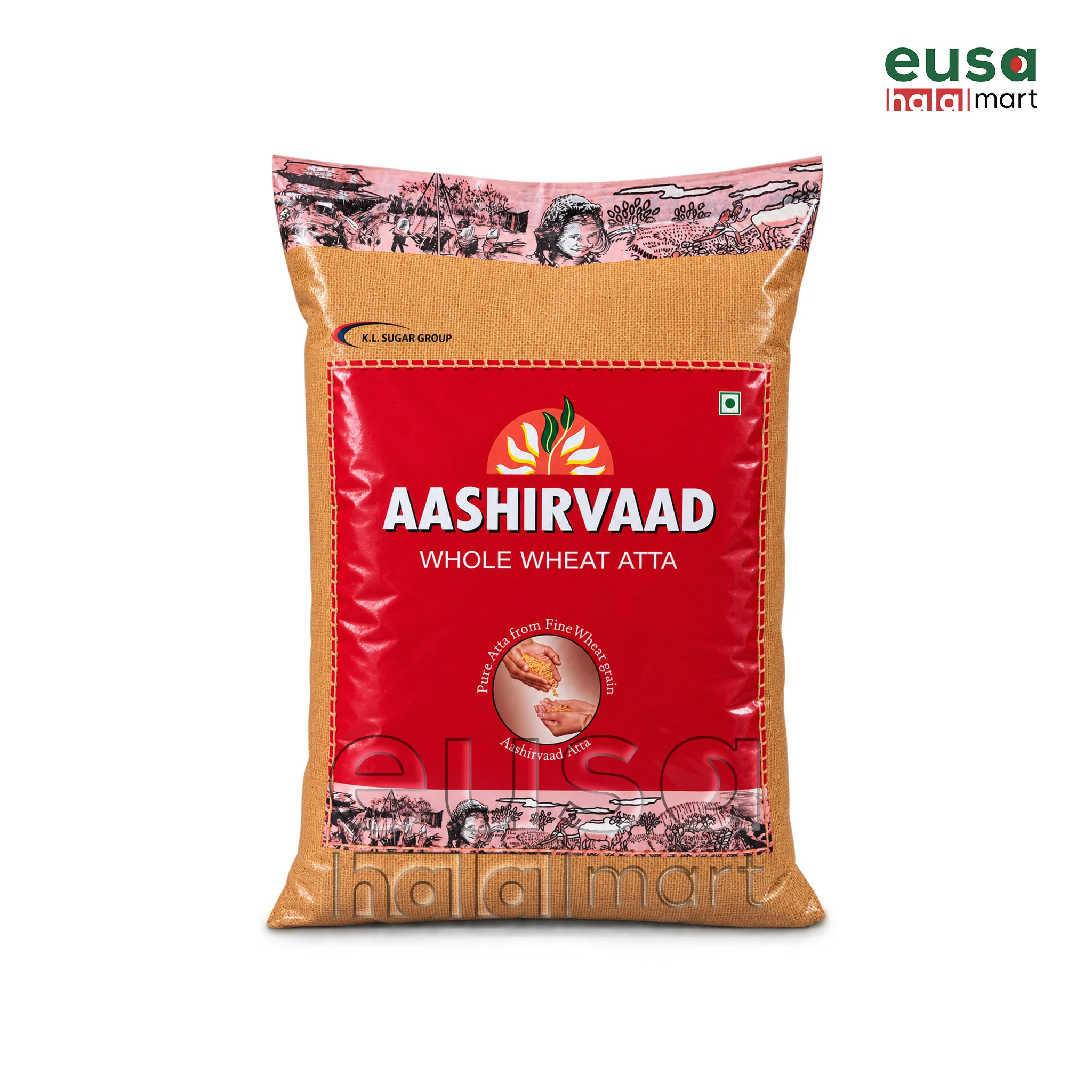Aashirvaad Whole Wheat Atta 1kg